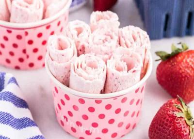 طرز تهیه بستنی رولی بدون دستگاه